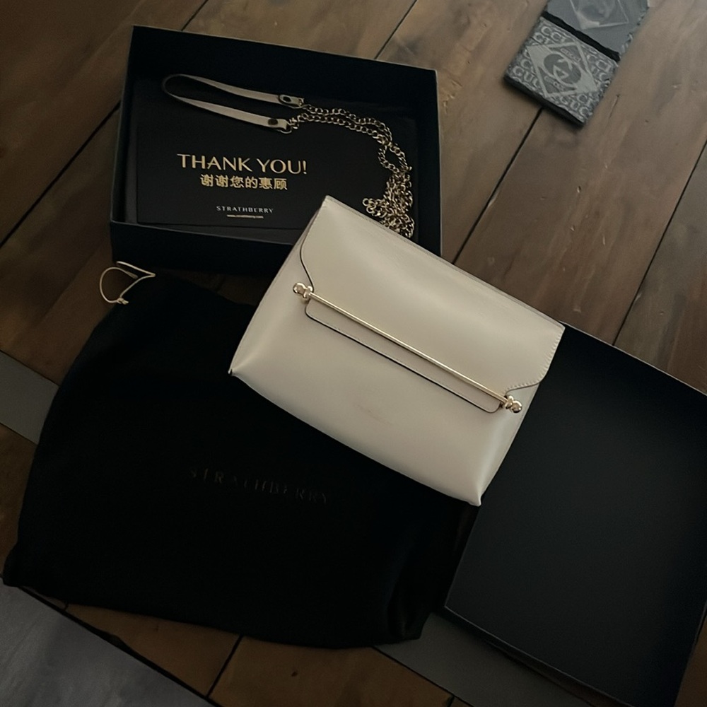 Strathberry Cream Crossbody bag